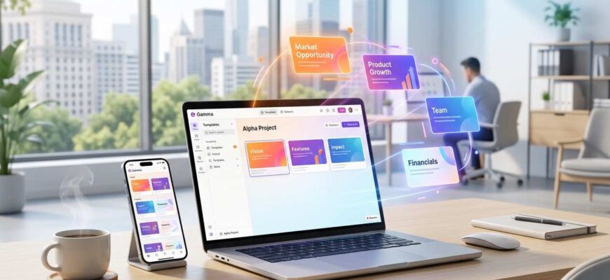 Gamma: нейросеть для создания презентаций онлайн бесплатно