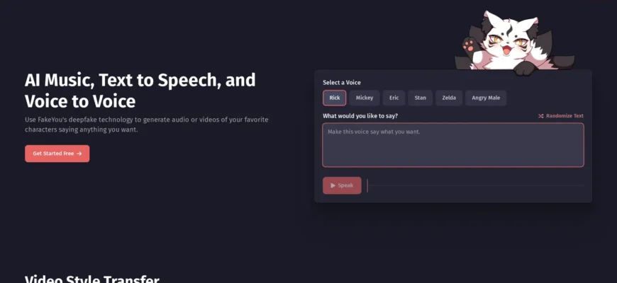 FakeYou – нейросеть для генерации голоса знаменитостей