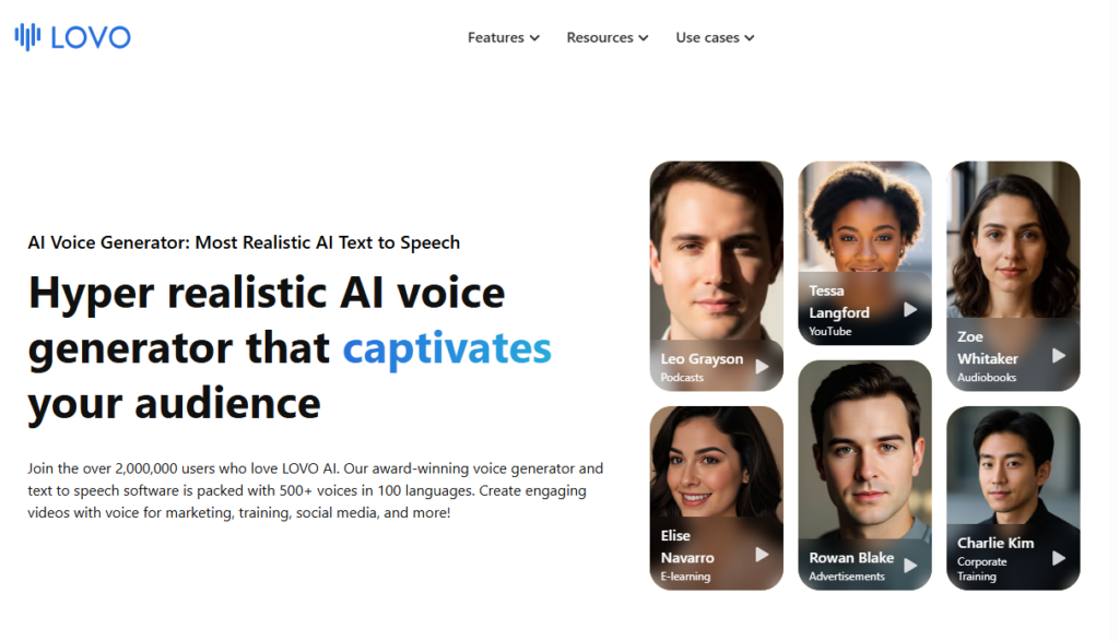 Lovo AI – нейросеть для озвучки текста с реалистичными голосами