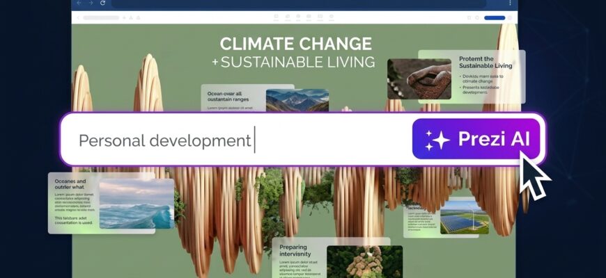 Prezi - нейросеть для создания презентаций с зум‑эффектом