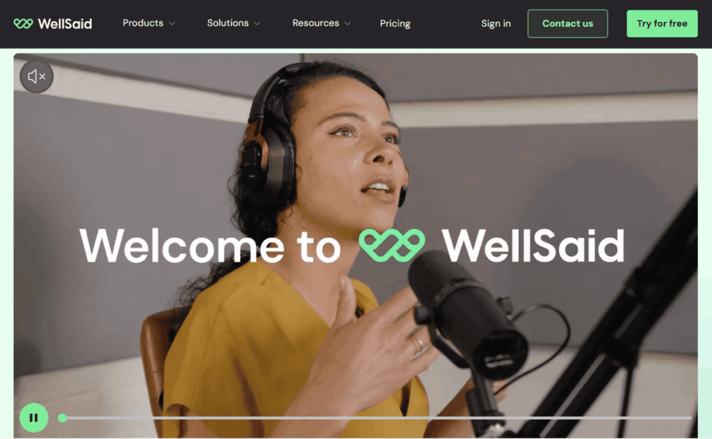 WellSaid Labs – нейросеть для реалистичной озвучки текста и видео