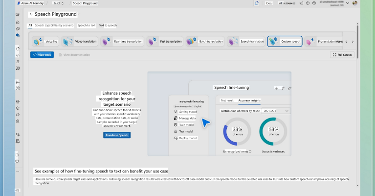 Azure Speech – нейросеть для синтеза и распознавания речи
