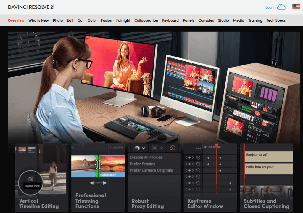 DaVinci Resolve – нейросеть для монтажа видео и ИИ‑обработки
