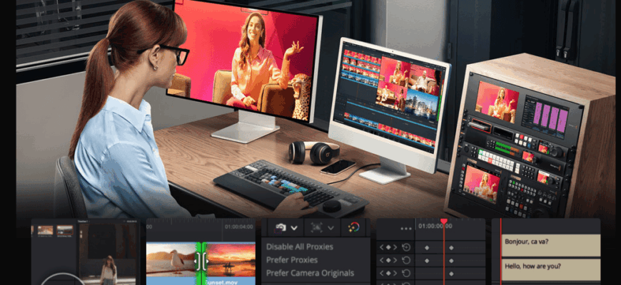 DaVinci Resolve – нейросеть для монтажа видео и ИИ‑обработки