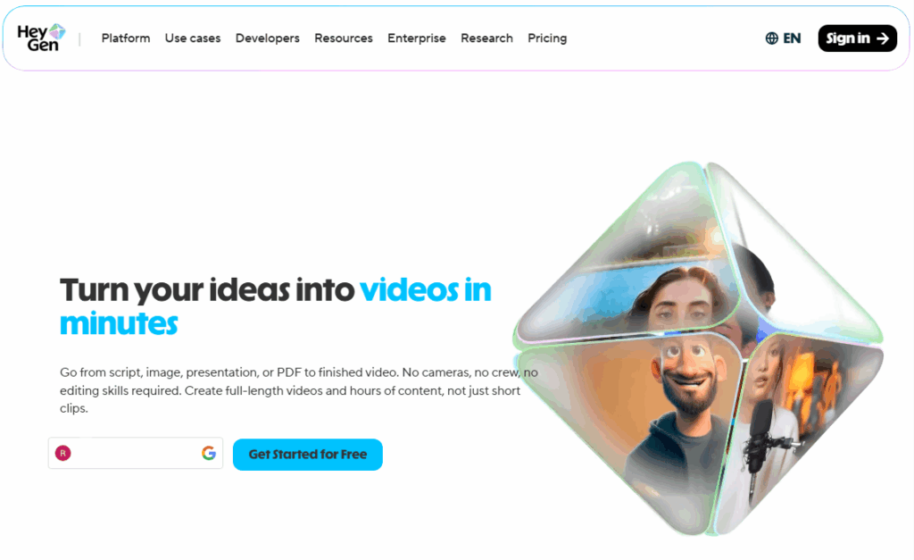 HeyGen – нейросеть для создания видео с AI-аватарами