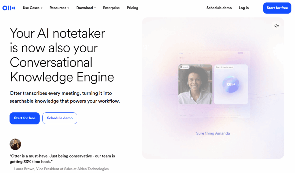 Otter AI – нейросеть для расшифровки встреч и голосовых заметок