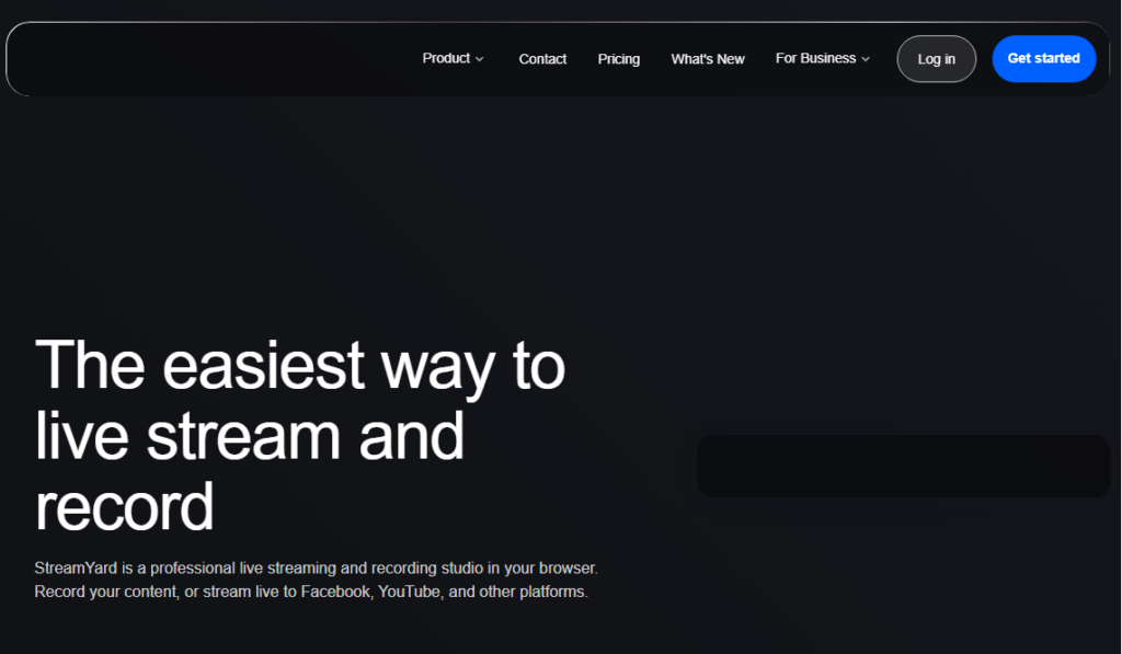StreamYard – сервис для профессионального стриминга и записи