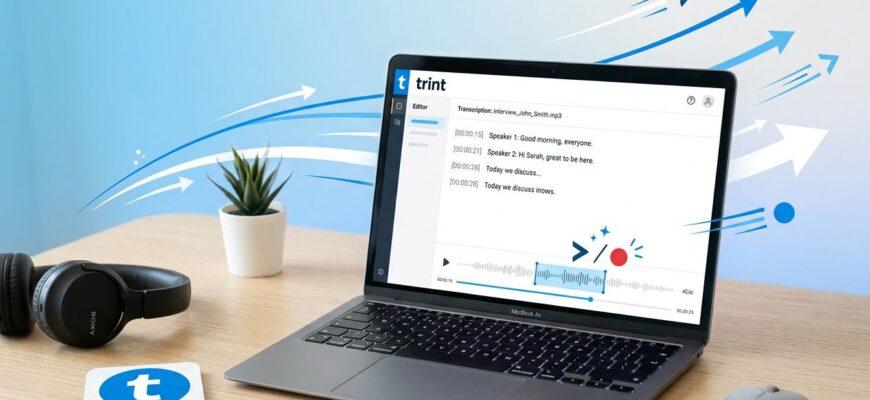 Trint - нейросеть для транскрипции аудио и видео в текст