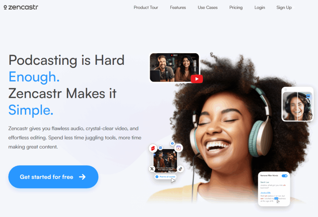 Zencastr - нейросеть для записи и AI-редактирования подкастов
