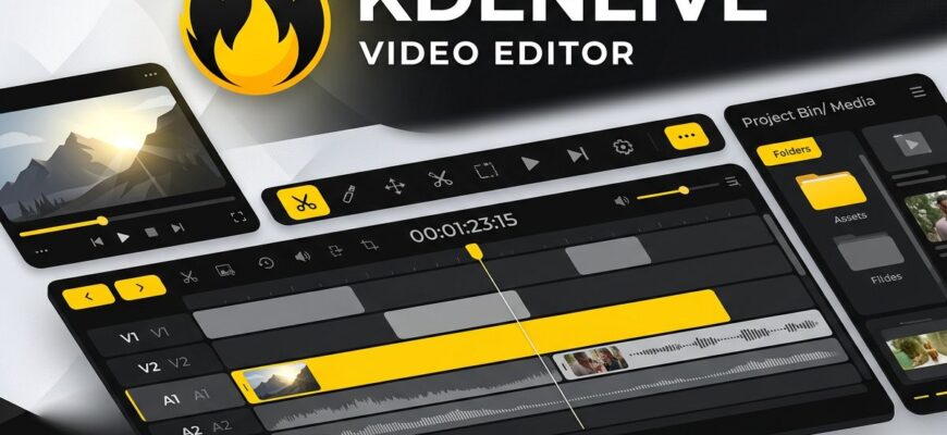 Kdenlive – бесплатный видеоредактор для монтажа