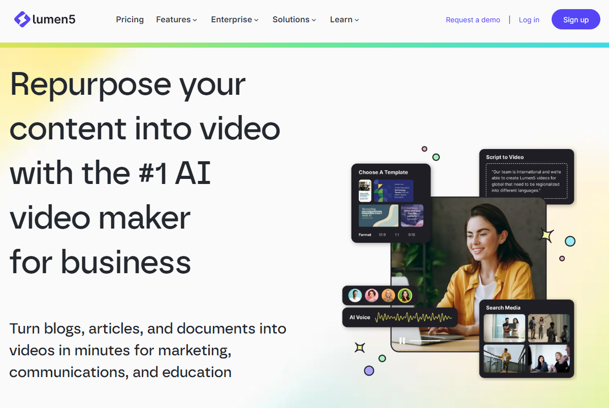 Lumen5 – нейросеть для генерации текста в видео онлайн