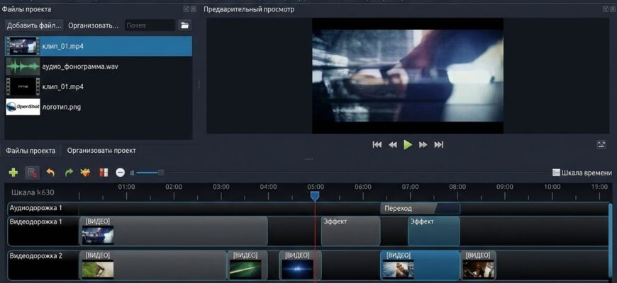 OpenShot – бесплатный видеоредактор для Windows, Mac и Linux