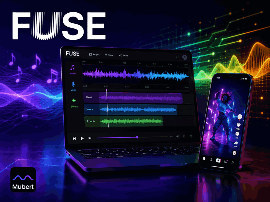 Fuse – генератор музыки, голоса и эффектов для TikTok и Reels