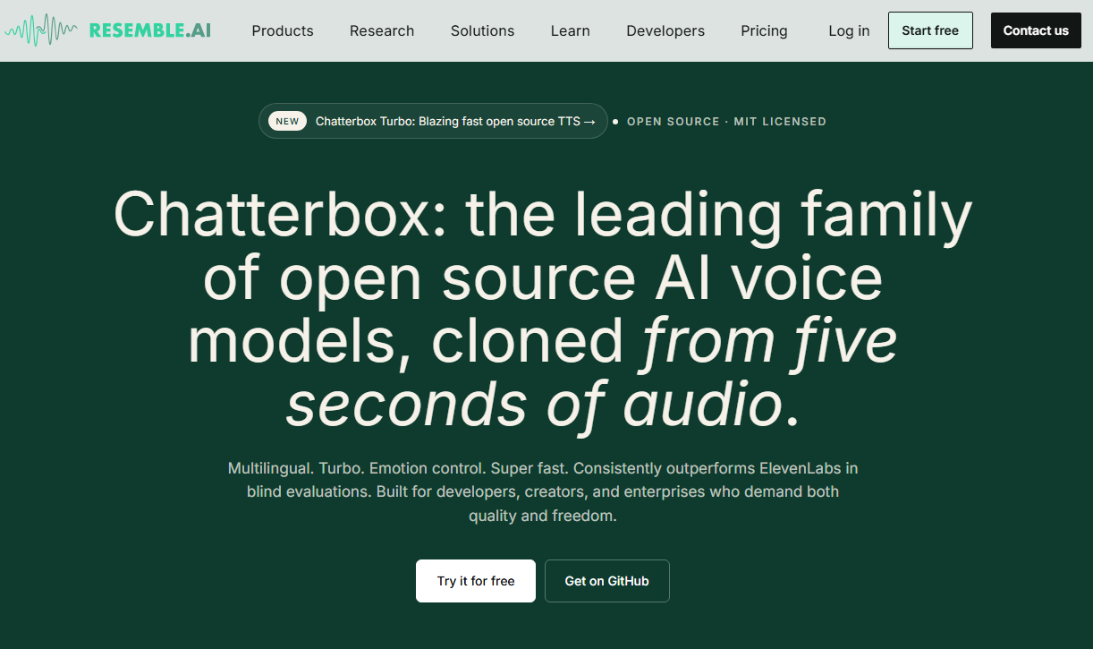 Chatterbox – нейросеть для синтеза речи и озвучки текста