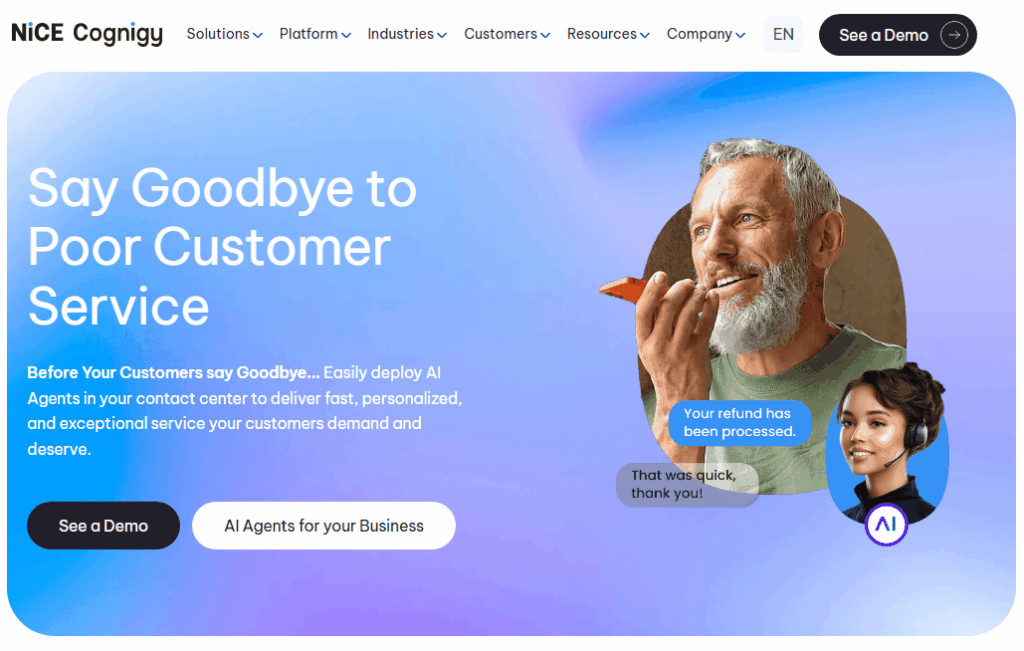 Cognigy - нейросеть для создания AI-агентов и голосовых ботов