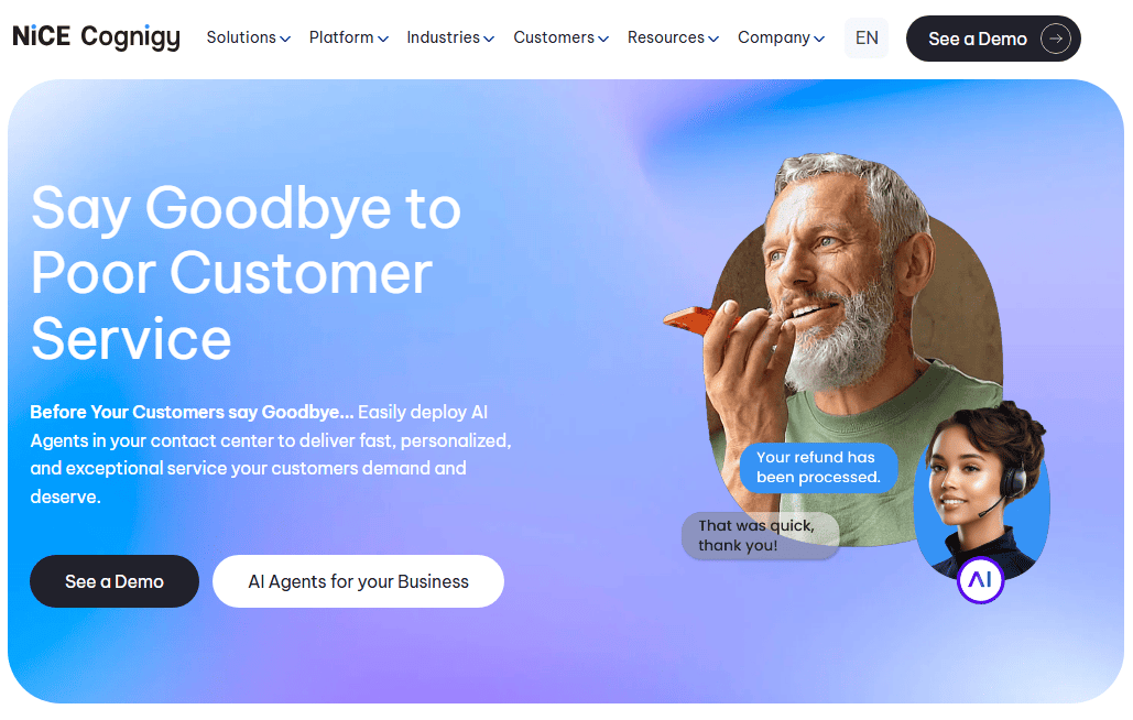 Cognigy - нейросеть для создания AI-агентов и голосовых ботов