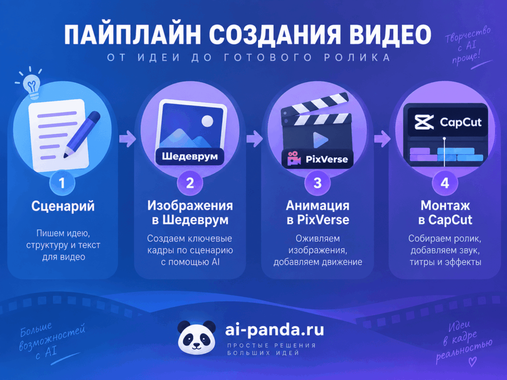 Как использовать Шедеврум в пайплайне создания видео