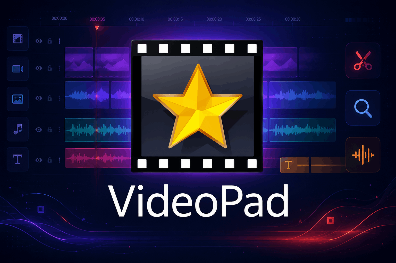VideoPad – видеоредактор для быстрого монтажа видео