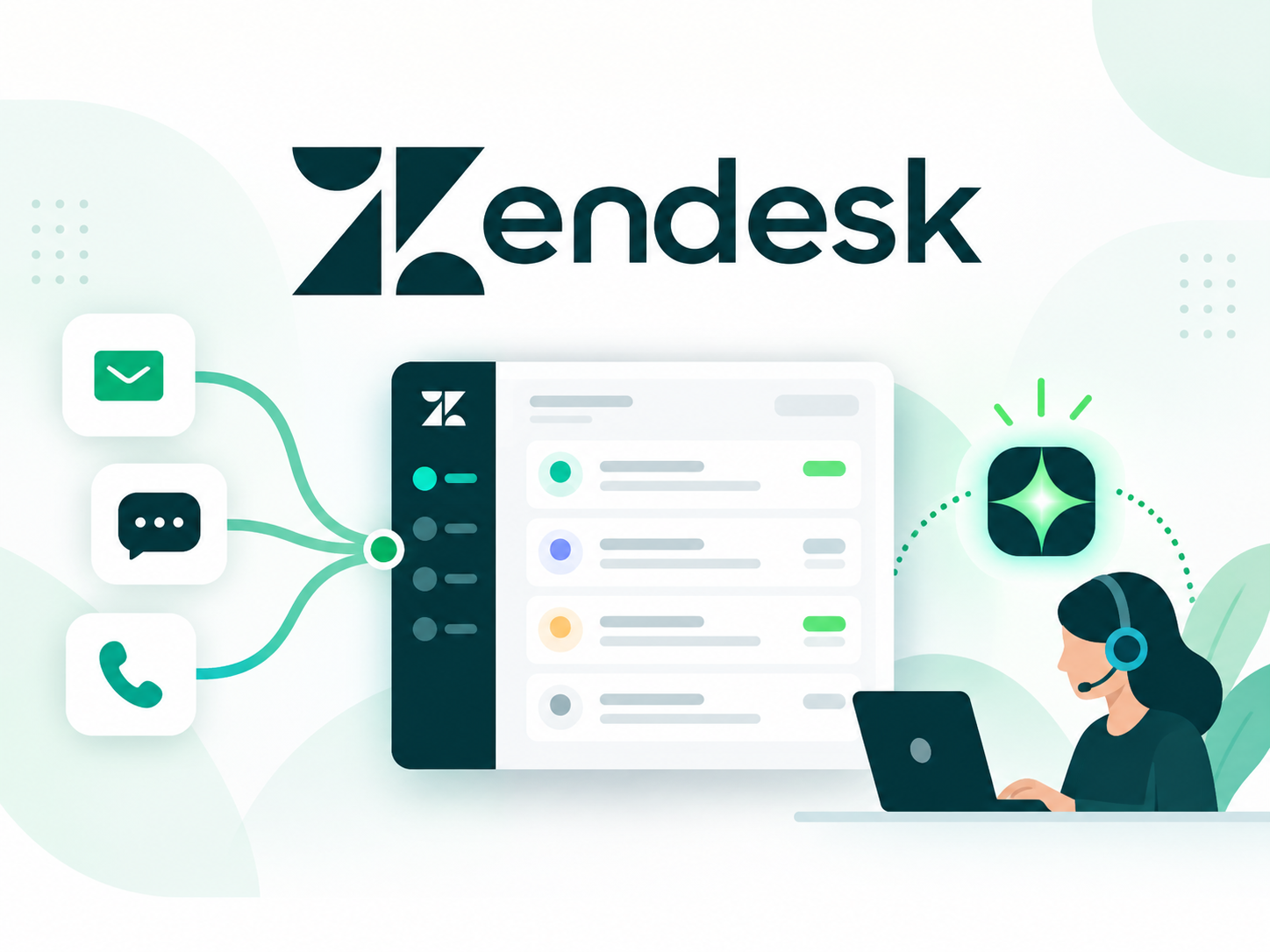 Zendesk - сервис для управления тикетами и AI-поддержки
