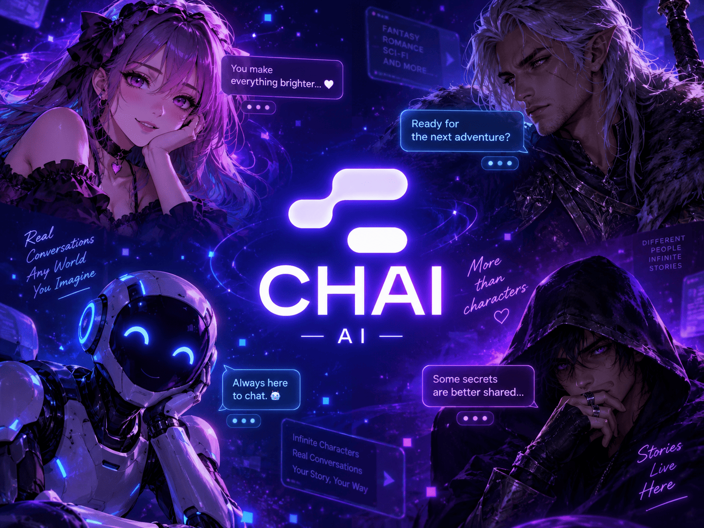 Chai AI – нейросеть для общения и создания ИИ-персонажей