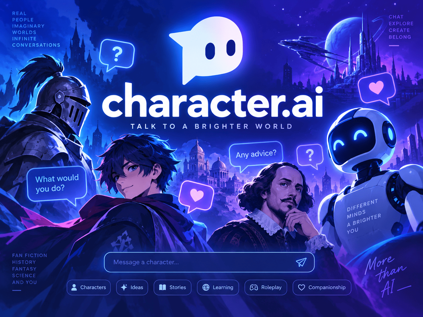 Character.AI – нейросеть для общения с ИИ-персонажами