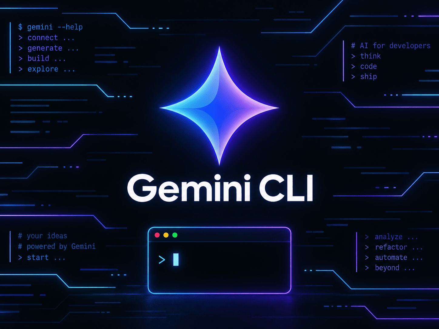 Gemini CLI – нейросеть для программирования в терминале