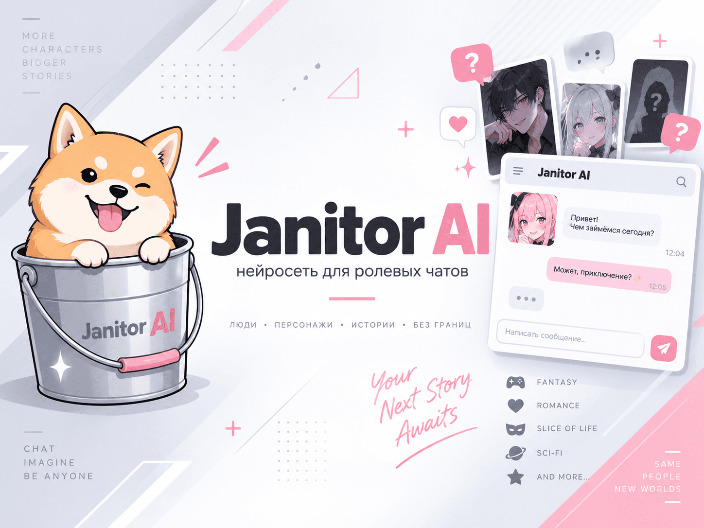 Janitor AI - нейросеть для общения с ИИ персонажами