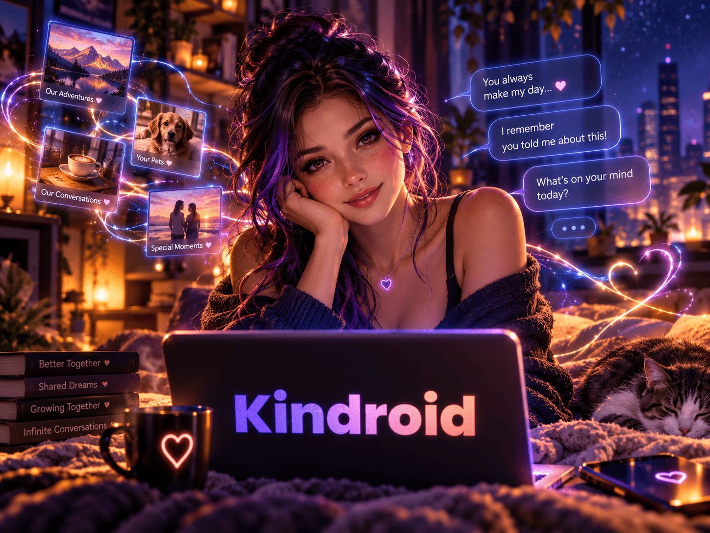Kindroid - нейросеть для создания AI-компаньона с памятью
