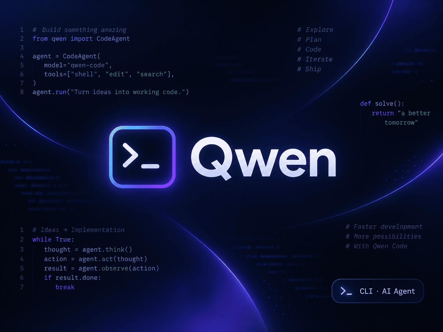 Qwen Code – ИИ агент для программирования в терминале