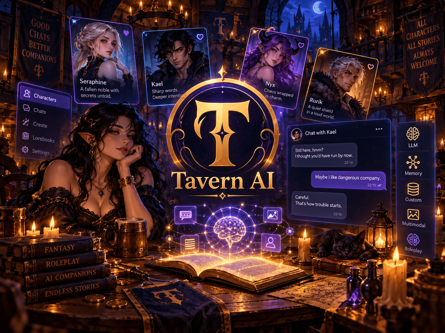 Tavern AI – нейросеть для ролевых чатов с ИИ-персонажами
